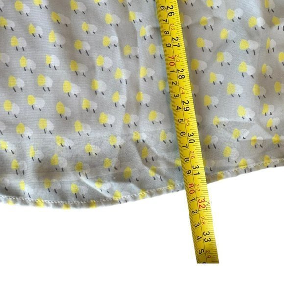 Needle & Thread Gray and Yellow Pattern Mini Dress Womens S - Picture 7 of 7